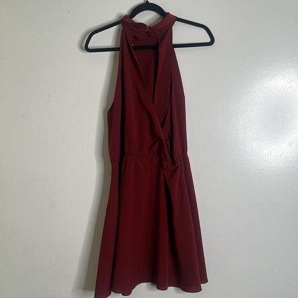 ring halter neck dress Luli Fama Inner Circle Halter Long Dress in Black main image 0